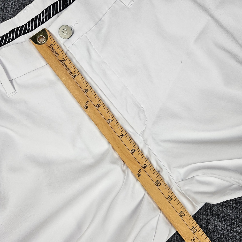 Primo Golf Joggers Pant Men 38 Short White Performance Tapered Ankle Zip Stretch - Picture 5 of 9